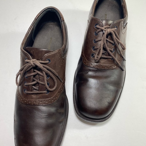 Rockport Other - ROCKPORT Brown Leather Saddle Shoes Oxfords sz 10.5